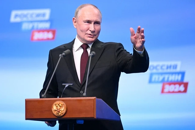 Tổng thống Vladimir Putin phát biểu mừng chiến thắng