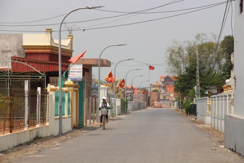 hệ thống đường giao thông liên xóm, liên xã trên địa bàn xã Giao Phong đã được nhựa hóa