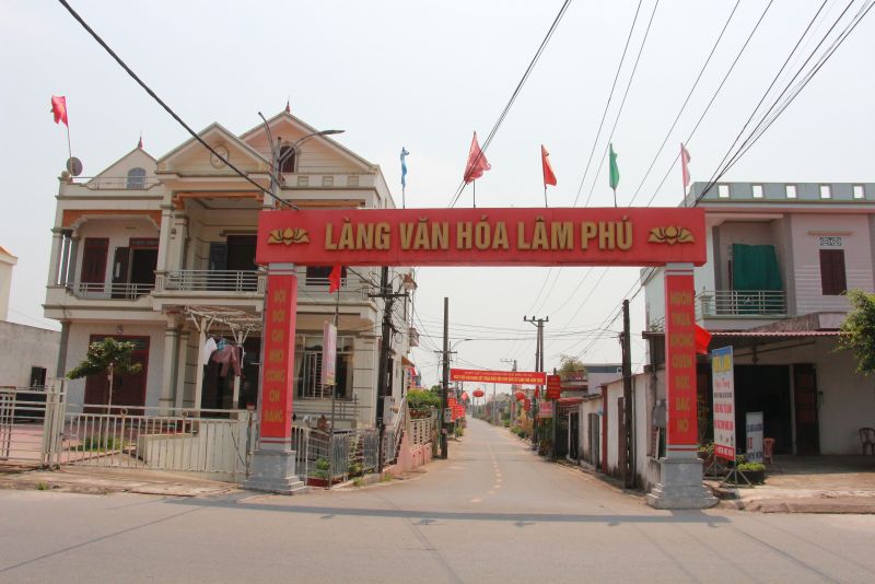 Thôn Lâm Phú đã được UBND xã Giao Phong là thôn thông minh