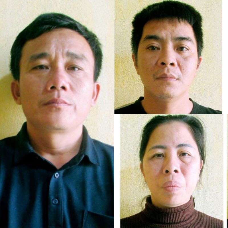 Ba đối tượng Lê Hữu Vịnh, Đàm Minh Thành, Nguyễn Thị Thoa