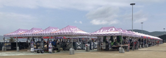 To&agrave;n cảnh &ldquo;khu đồn tr&uacute;&rdquo; của c&aacute;c đo&agrave;n VĐV. Ảnh: Viết Hiền