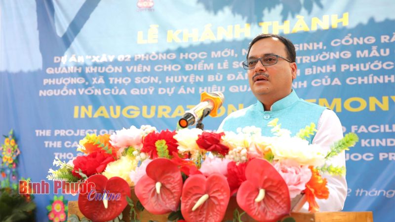 Bình Phước: Khánh thành trường học 50.000 USD do Chính phủ Ấn Độ tài trợ