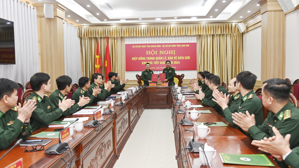 BĐBP Quảng Ninh- Lạng Sơn ký kết quy chế hiệp đồng bảo vệ biên giới.