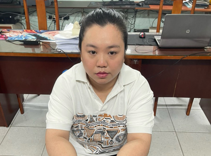 Nguyễn Phương Thanh tại cơ quan điều tra.