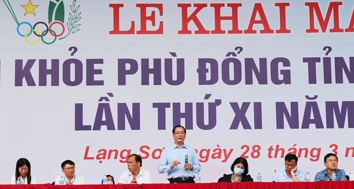 Phó Chủ tịch Thường trực UBND tỉnh Lạng Sơn Dương Xuân Huyên phát biểu chỉ đạo