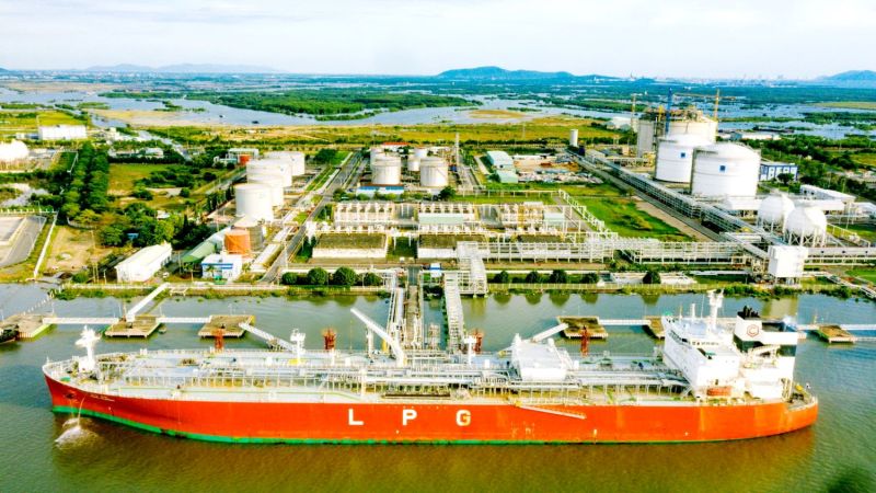 Hạ tầng kho cảng PV GAS Vũng Tàu đáp ứng giải pháp năng lượng theo mô hình kinh doanh tích hợp LPG/CNG/LNG- Ảnh: VGP/MT