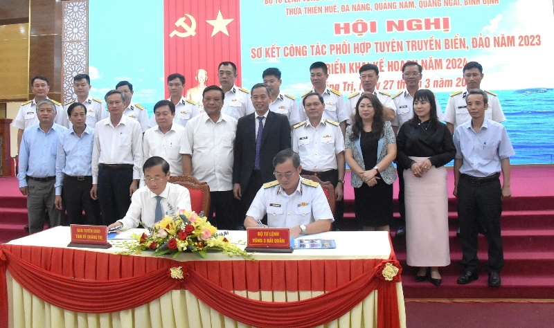 Vùng 3 Hải quân và các tỉnh miền Trung phối hợp tuyên truyền biển đảo năm 2024