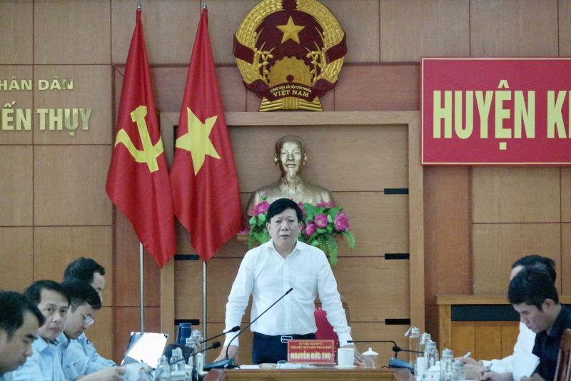 Phó Chủ tịch UBND thành phố Nguyễn Đức Thọ kết luận cuộc họp.