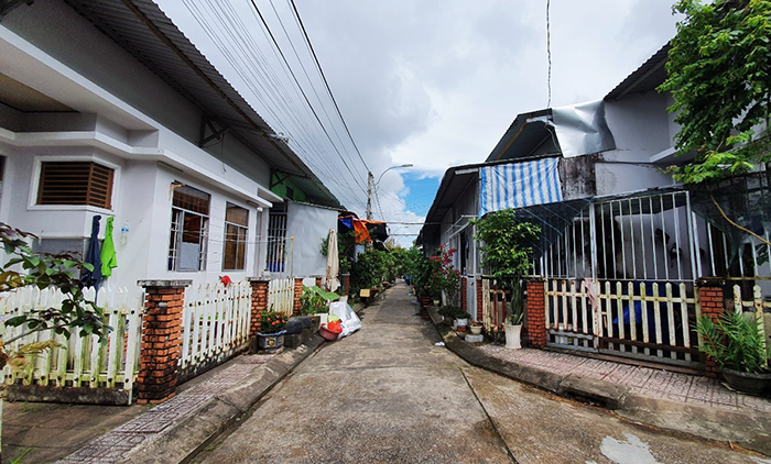 Khu nhà ở xã hội tại Khóm 4, Phường 9, thành phố Cà Mau.