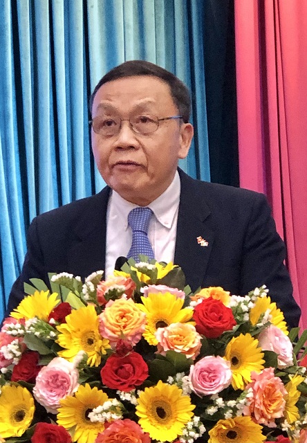Đại sứ Nguyễn Quang Trung phát biểu tại Hội nghị. Ảnh: Viết Hiền