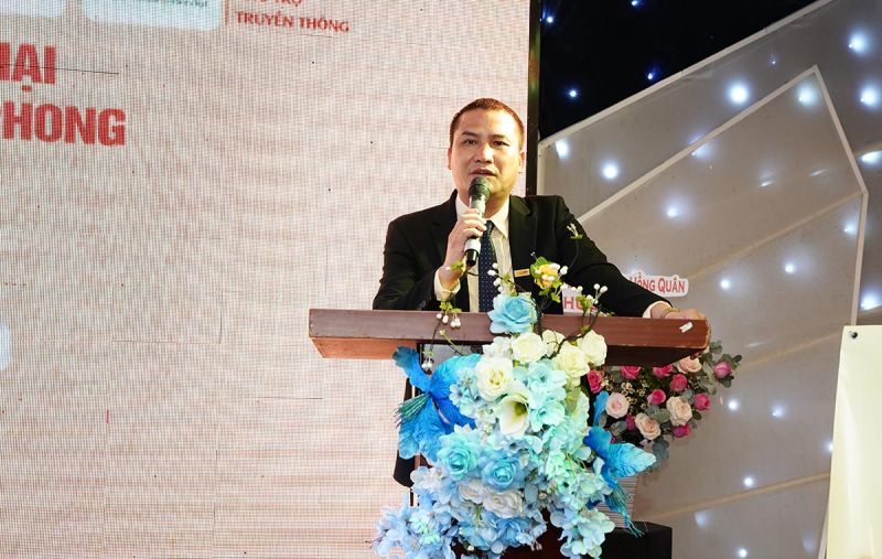 Ông Nguyễn Văn Sáng viện trưởng viện khoa học công nghệ và phát triển doanh nghiệp, chủ tịch VBC Việt Nam phát biểu