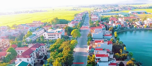Một góc huyện Thiệu Hóa, tỉnh Thanh Hóa.