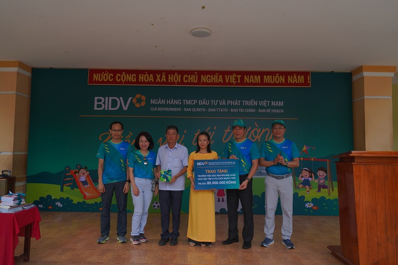BIDV trao tặng khu học tập, vui chơi ngoài trời cho Trường Tiểu học Nguyễn Kim Vang