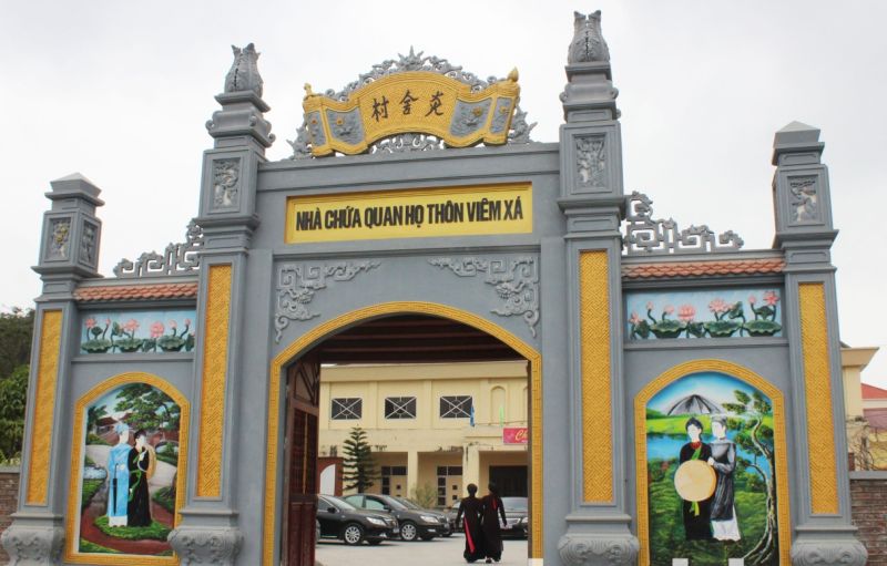 Nhà chứa quan họ khu Viêm Xá. Nhà chứa quan họ khu Viêm Xá.