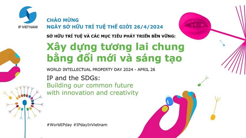 Bộ nhận diện của Ngày Sở hữu trí tuệ thế giới năm 2024 phiên bản tiếng Việt