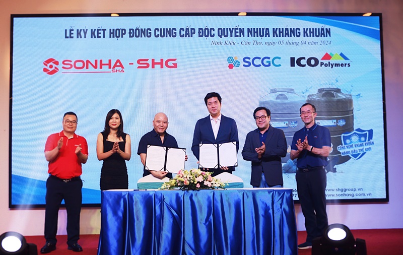 Bồn nước kháng khuẩn tại Việt Nam sử dụng polymer ElixirTM