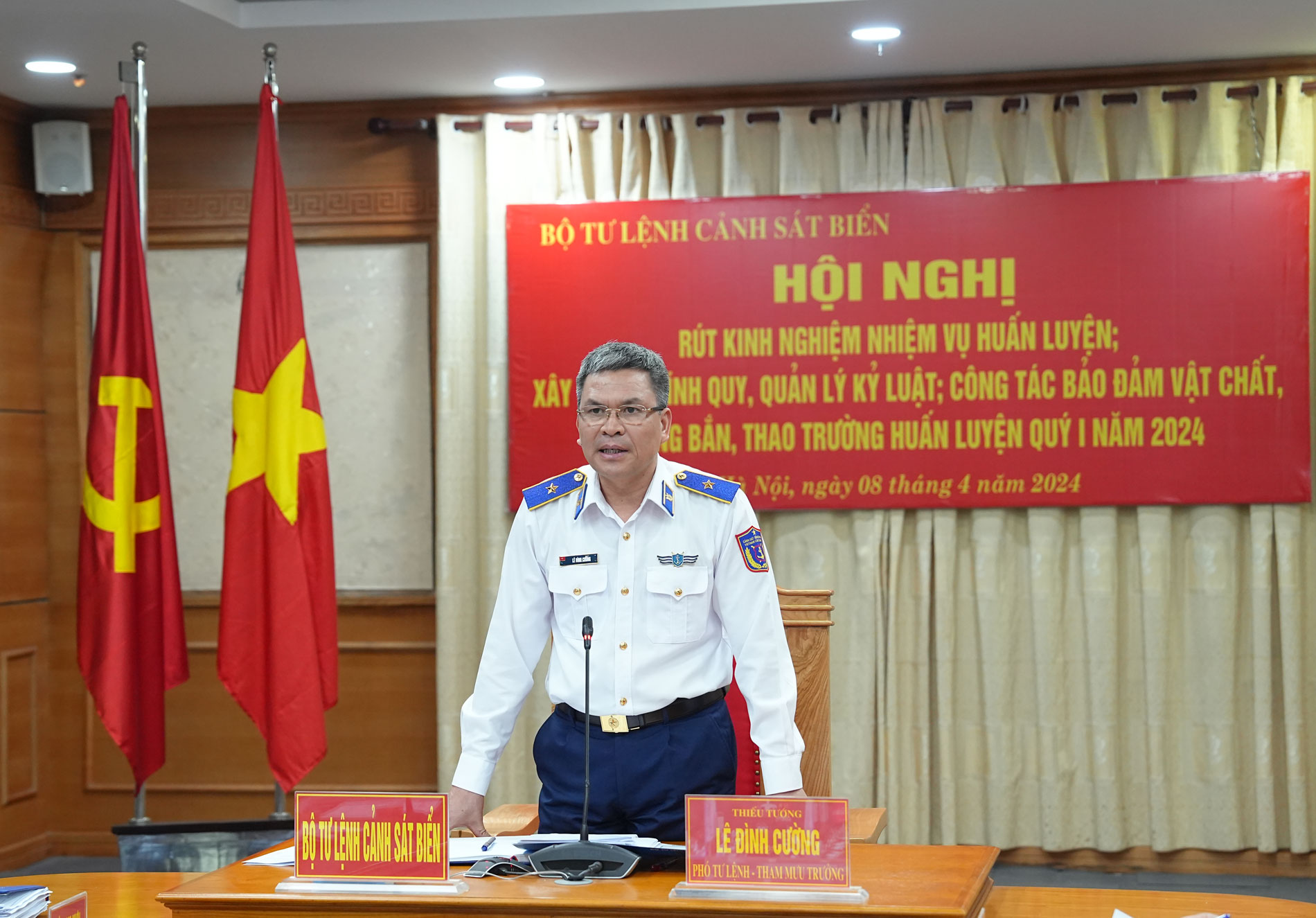 Thiếu tướng Lê Đình Cường - Phó Tư lệnh, Tham mưu trưởng Cảnh sát biển Việt Nam