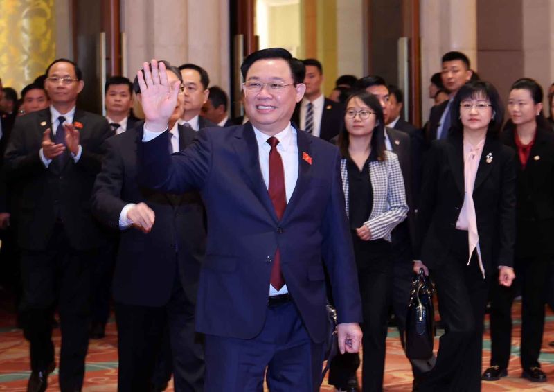 Chủ tịch Quốc hội Vương Đình Huệ dự chương trình Gặp gỡ hữu nghị Nhân dân Việt Nam – Trung Quốc. Ảnh: Nhan Sáng/TTXVN