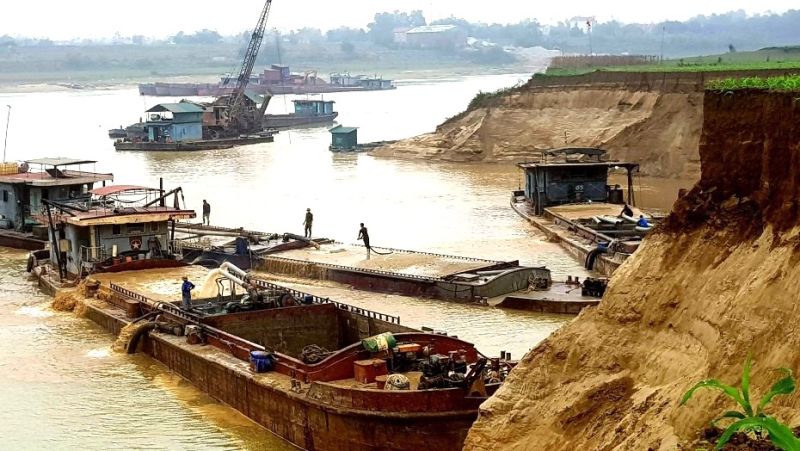 Nam Định tăng cường công tác quản lý hoạt động khoáng sản cát