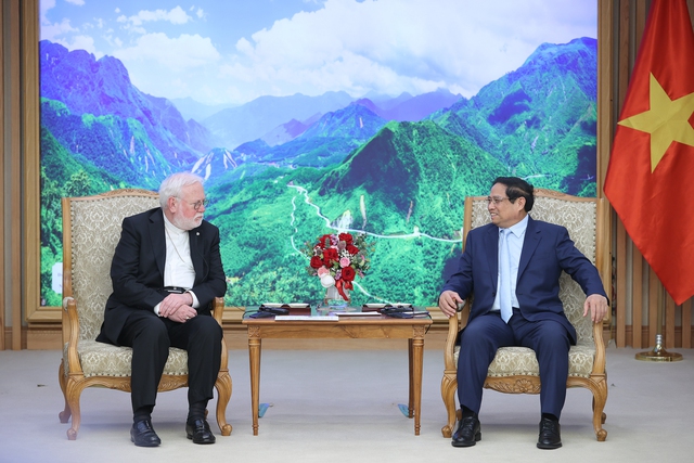 Thủ tướng Chính phủ Phạm Minh Chính cho rằng việc hai bên nâng cấp quan hệ lên Đại diện thường trú là dấu mốc quan trọng - Ảnh: VGP/Nhật Bắc