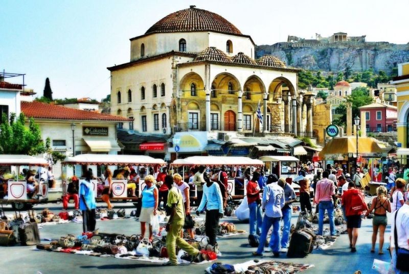 Một khu chợ tại Hy Lạp. (Nguồn: Flickr)