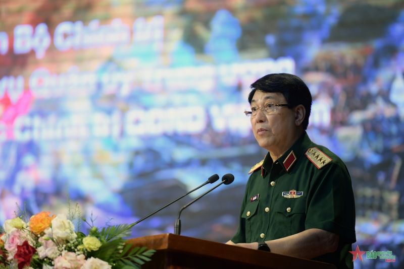 Đại tướng Lương Cường phát biểu khai mạc Hội thảo.