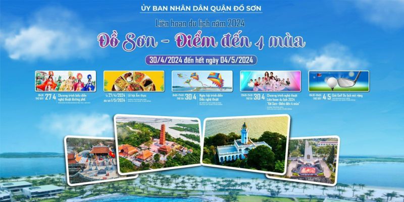 Liên hoan du lịch 2024 'Đồ Sơn – Điểm đến 4 mùa'