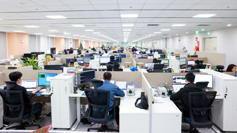 Văn phòng làm việc tại Trung tâm Nghiên cứu và phát triển Samsung Việt Nam (SRV) - Ảnh: SRV