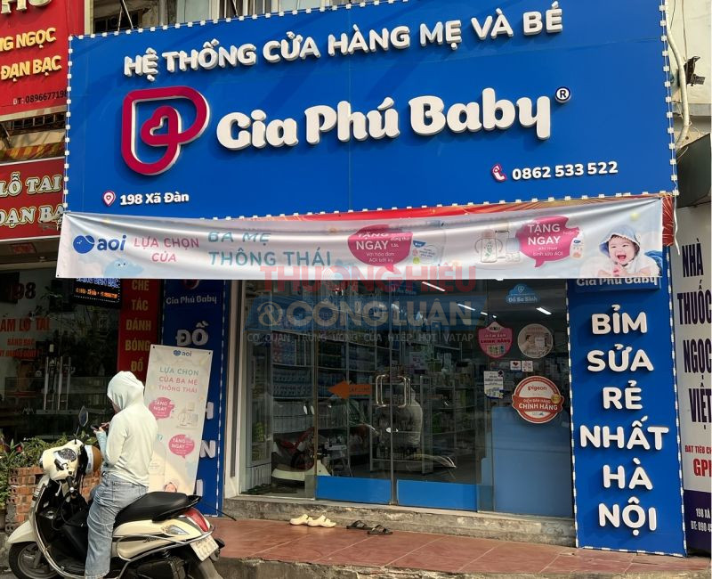 Hệ thống mẹ và bé Gia Phú Baby: Bày bán hàng hoá nước ngoài không có tem nhãn phụ Tiếng Việt