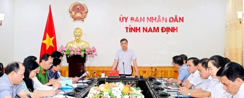 Phó Chủ tịch UBND tỉnh Nam Định, Trần Lê Đoài chủ trì hội nghị