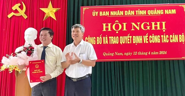 Giám đốc Sở Công Thương được bổ nhiệm làm giám đốc Sở Ngoại vụ tỉnh Quảng Nam
