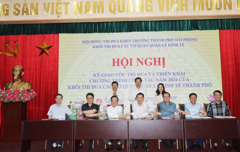 Hải Phòng tổ chức hội nghị Ký Giao ước thi đua Khối thi đua các cơ quan Quản lý kinh tế