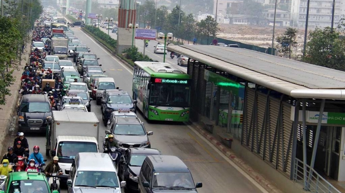 Hà Nội sẽ thay thế tuyến buýt BRT bằng đường sắt đô thị