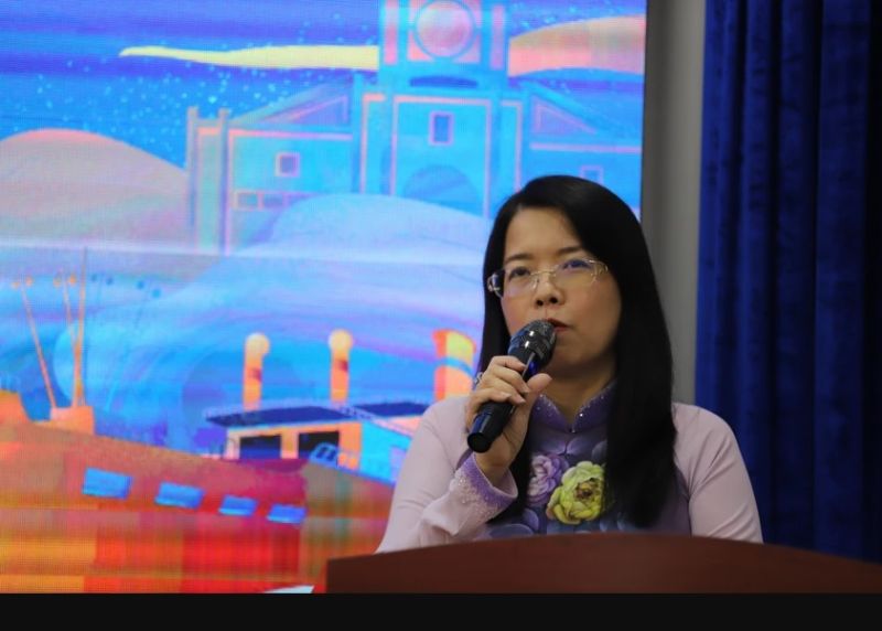 Bà Nguyễn Thị Ánh Hoa, Giám đốc Sở Du lịch TP.HCM chia sẻ thông tin . Ảnh: TT.