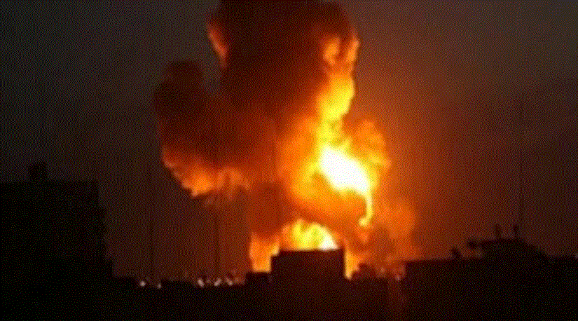 Vụ nổ gần TP Isfahan (Iran) sáng 19-4. Ảnh: IRAN NEWS