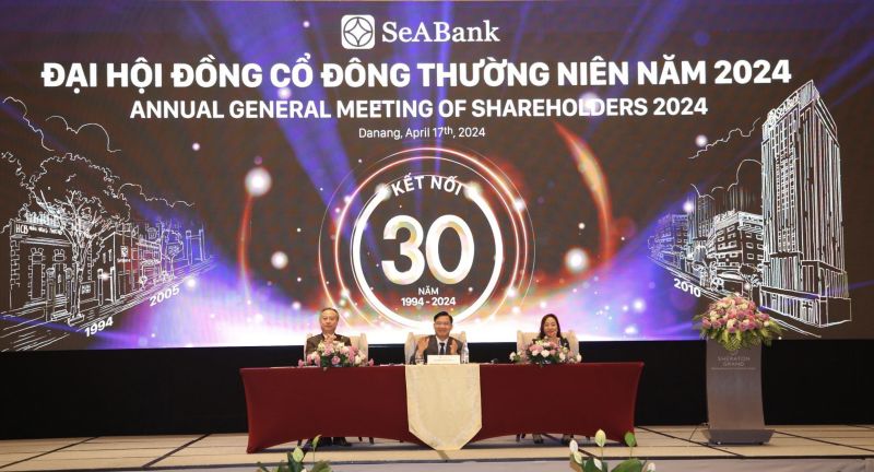 Đại hội Đồng cổ đông SeABank đã thông qua kế hoạch kinh doanh năm 2024 theo định hướng duy trì sự tăng trưởng ổn định so với năm 2023.
