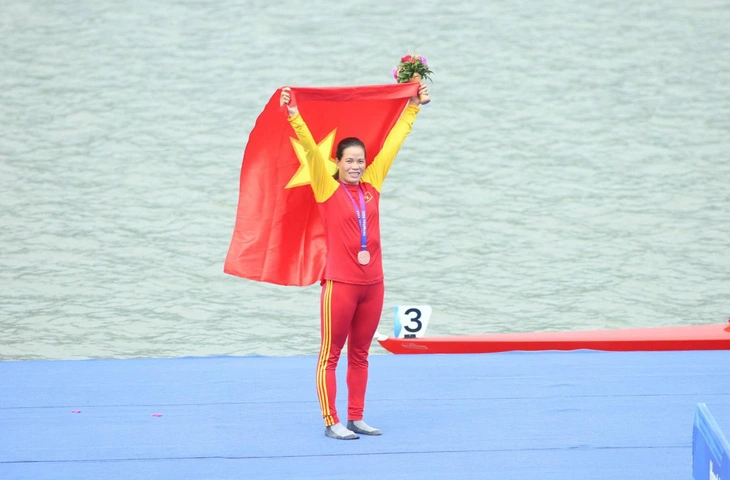 Phạm Thị Huệ mang về suất thứ 10 dự Olympic Paris cho Việt Nam - Ảnh: FBNV Phạm Thị Huệ mang về suất thứ 10 dự Olympic Paris cho Việt Nam - Ảnh: FBNV