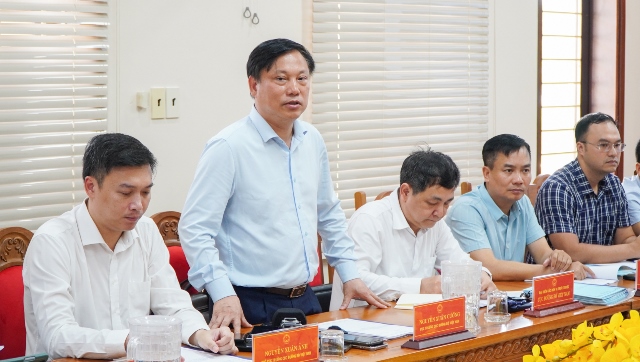Ông Nguyễn Xuân Cường, Cục trưởng Cục đường bộ Việt Nam thông tin tại buổi làm việc.