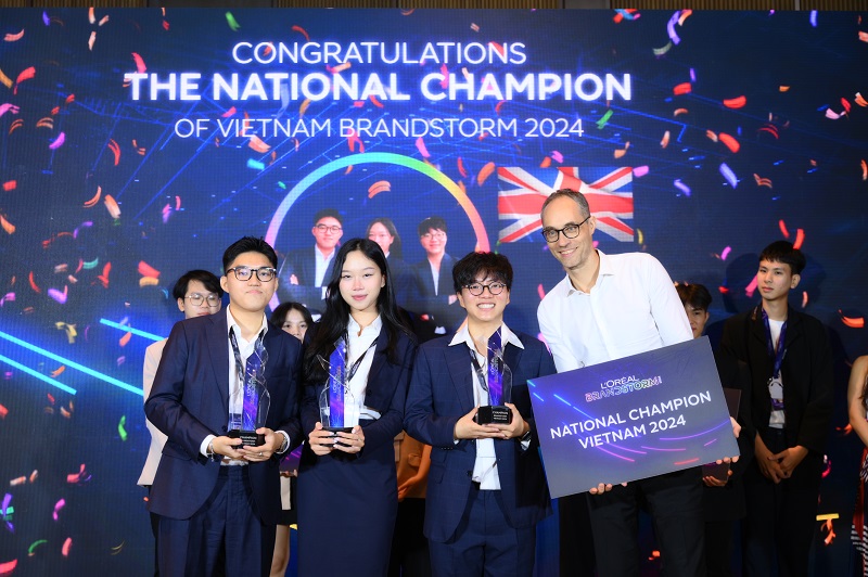 Đội chiến thắng Brandstorm 2024 đại diện cho Việt Nam là đội THE L'POWERPUFF đến từ trường Đại học RMIT Việt Nam với ý tưởng L'ORÉAL HairSense PRO
