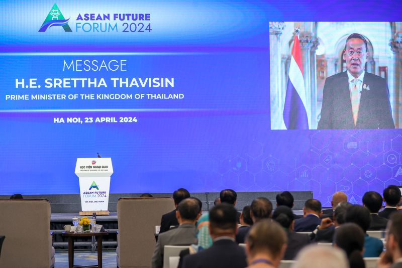 Thủ tướng Thái Lan Srettha Thavisin có thông điệp ghi hình gửi tới Diễn đàn