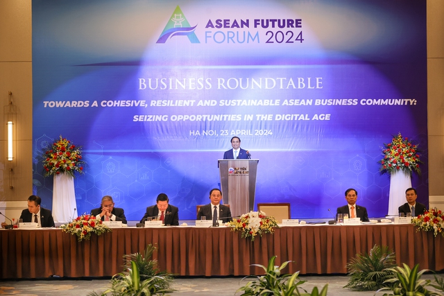 Thủ tướng đề xuất 3 định hướng đột phá nhằm đưa ASEAN trở thành một hình mẫu trong chuyển đổi số trên toàn cầu - Ảnh: VGP/Nhật Bắc