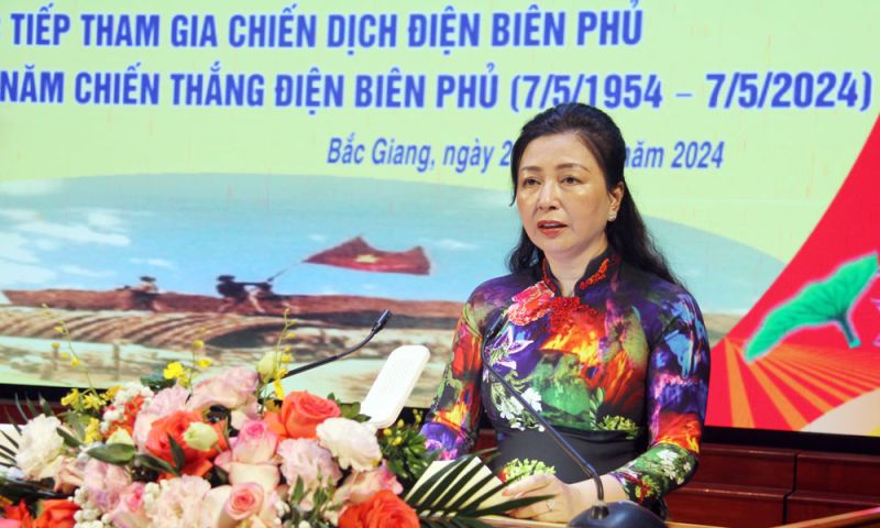 Phó Bí thư thường trực tỉnh Ủy Bắc Giang Lê Thị Thu Hồng.