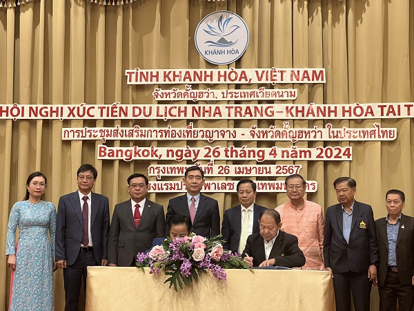 Ký kết hợp tác giữa Hiệp hội du lịch Nha Trang- Khánh Hòa với Đại diện các Hiệp hội du lịch Thái Lan