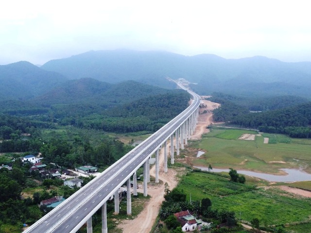 Một đoạn cao tốc Bắc Nam địa qua địa bàn tỉnh Nghệ An.