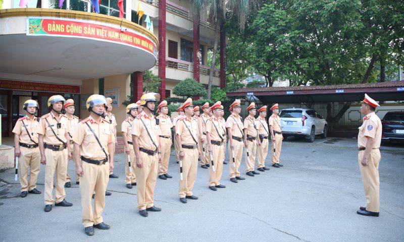 Cảnh sát Giao thông tỉnh Bắc Giang ra quân tuần tra, kiểm soát, đảm bảo an toàn giao thông dịp lễ.