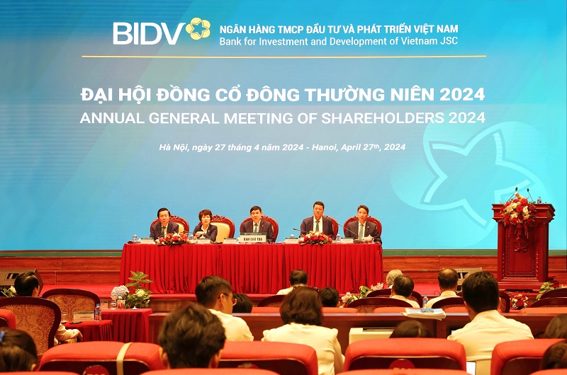 Đại hội đồng cổ đông thường niên BIDV năm 2024 diễn ra thành công tốt đẹp