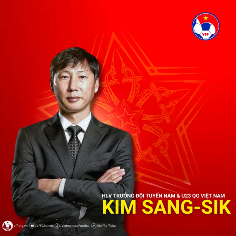 Ông Kim Sang-sik làm HLV tuyển Việt Nam