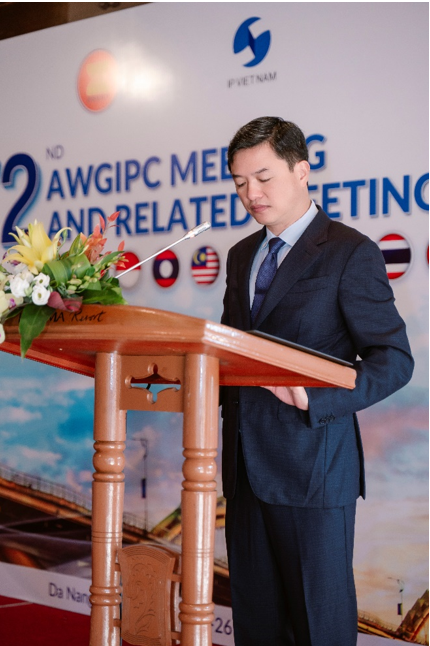 Cục trưởng Cục Sở hữu trí tuệ Lưu Hoàng Long phát biểu tại Buổi lễ khai mạc Cuộc họp AWGIPC 72