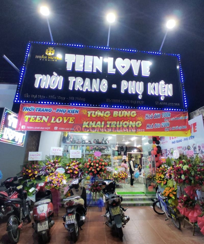 Cở sở kinh doanh Teen Love tại xã Đại Hợp, huyện Kiến Thuỵ