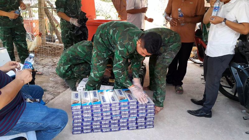 Phát hiện 2.500 bao thuốc lá không rõ nguồn gốc